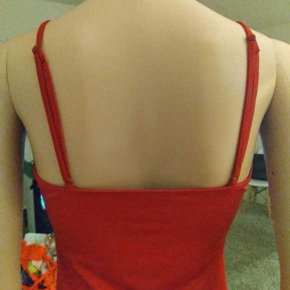 🧨 mini dress with straps and rippling detail down front. Ties at bottom. - Picture 5 of 5